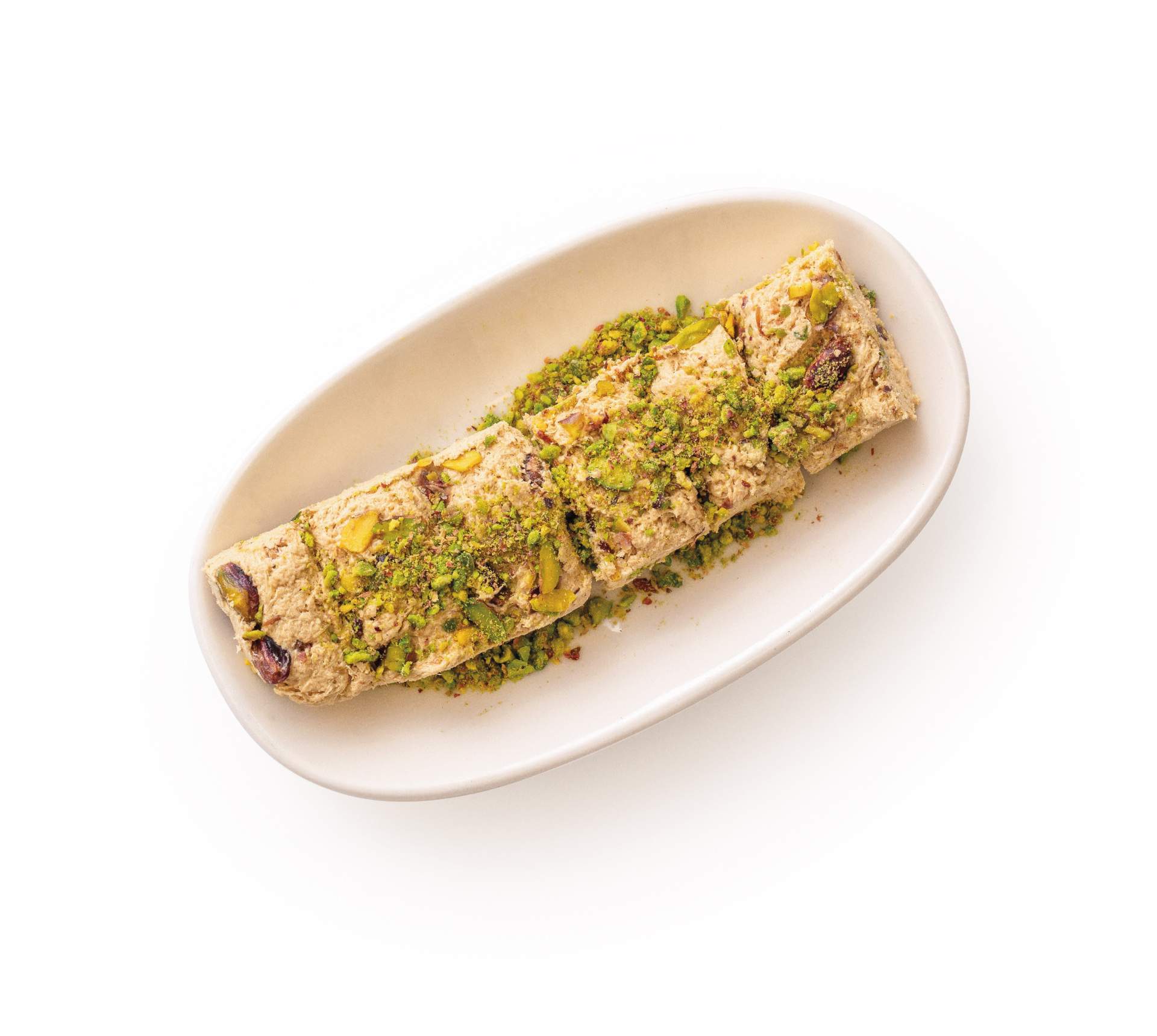 pistachio & halva plate