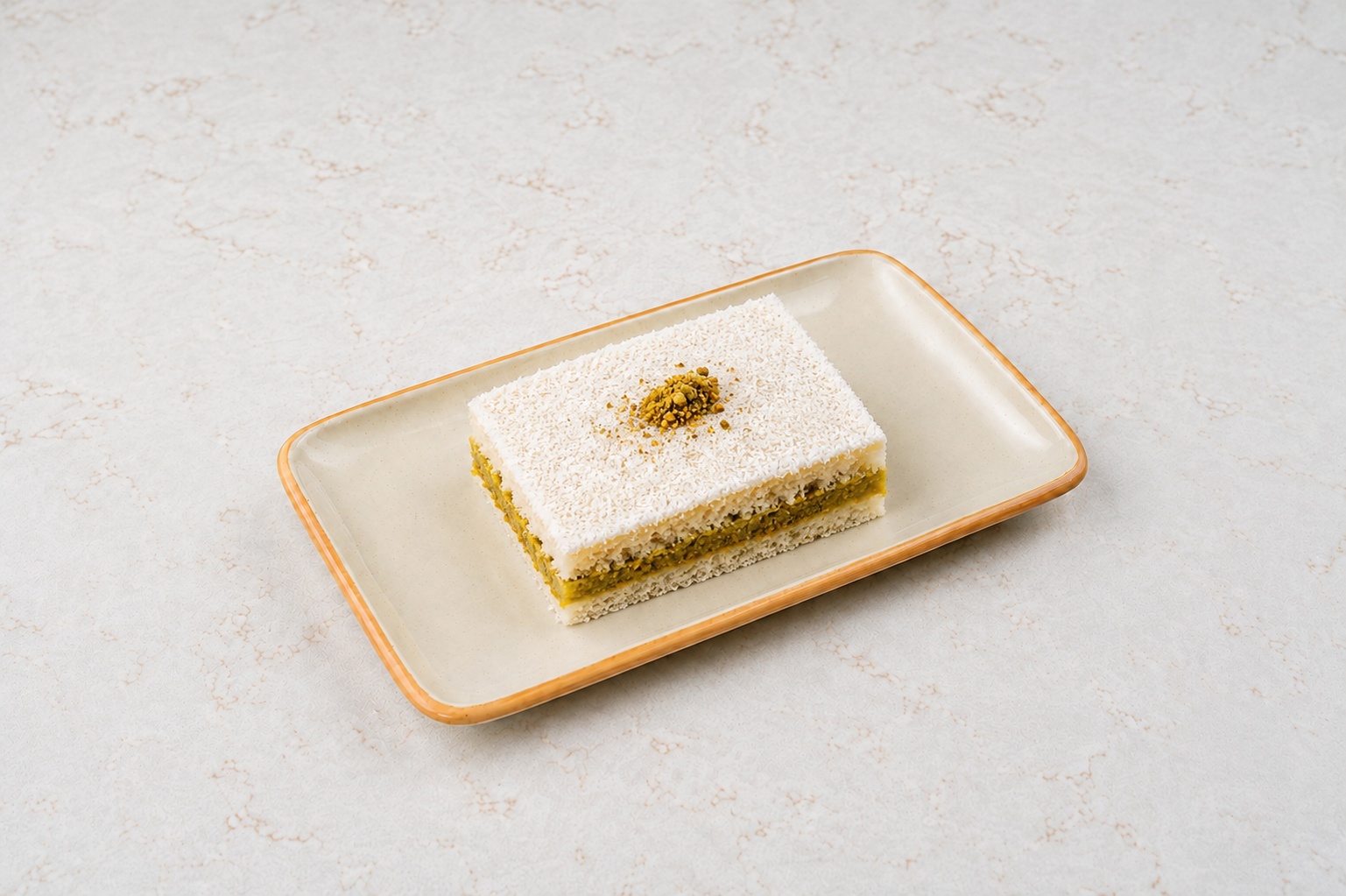 pistachio tresleches with coconut