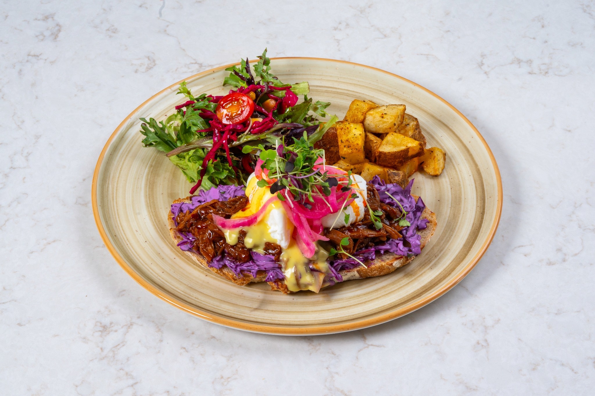 bbq pulled lamb toast