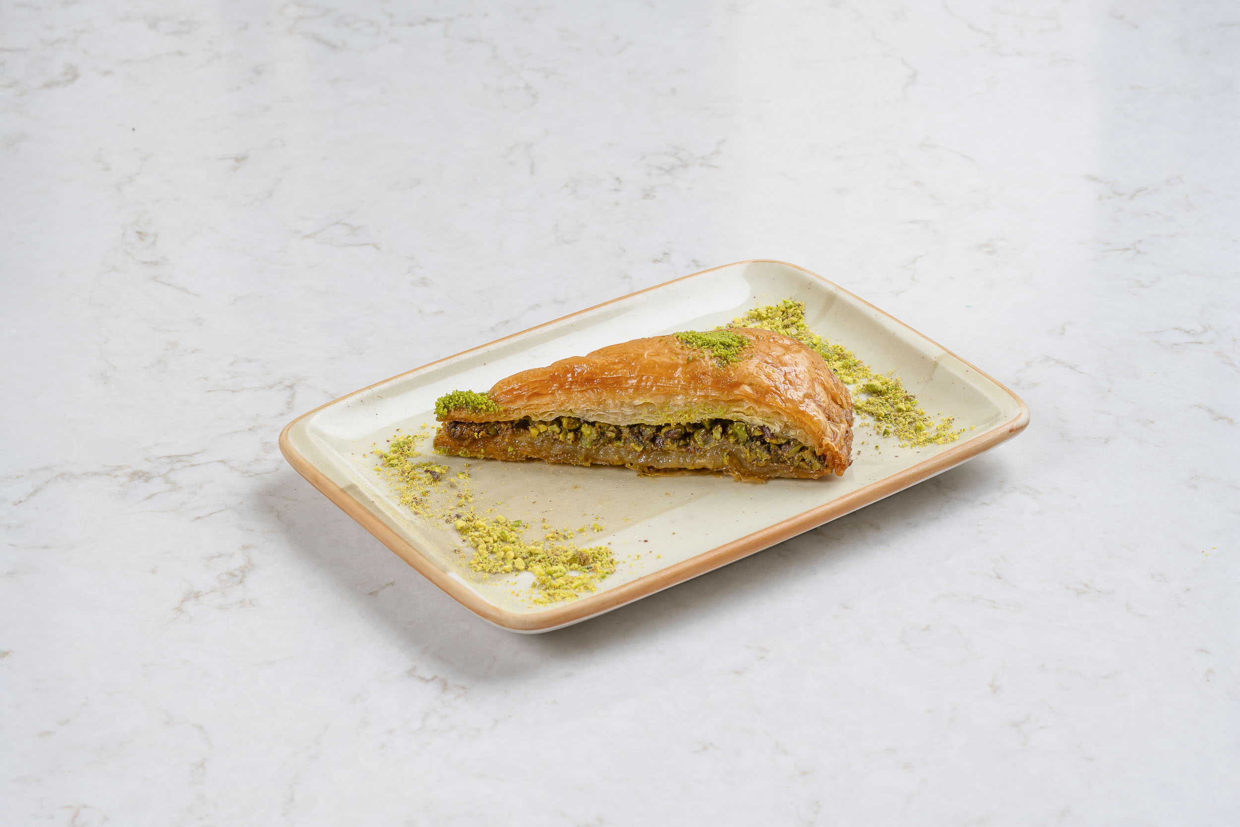carrot slice pistachio