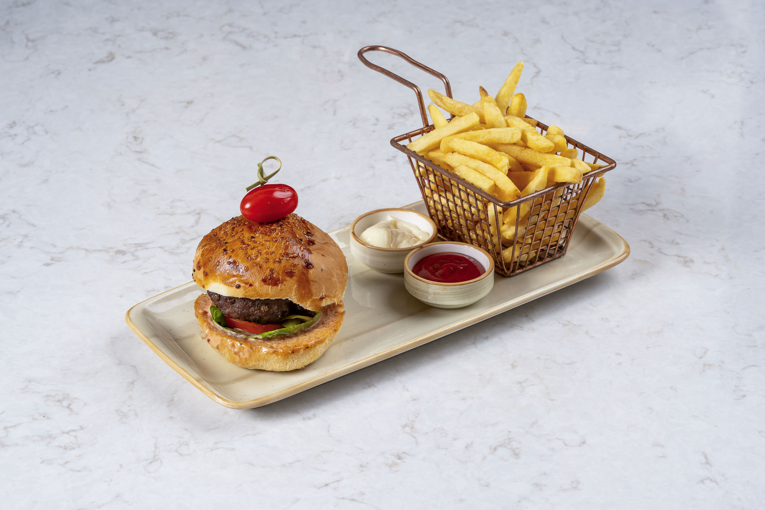 burger & french fries
