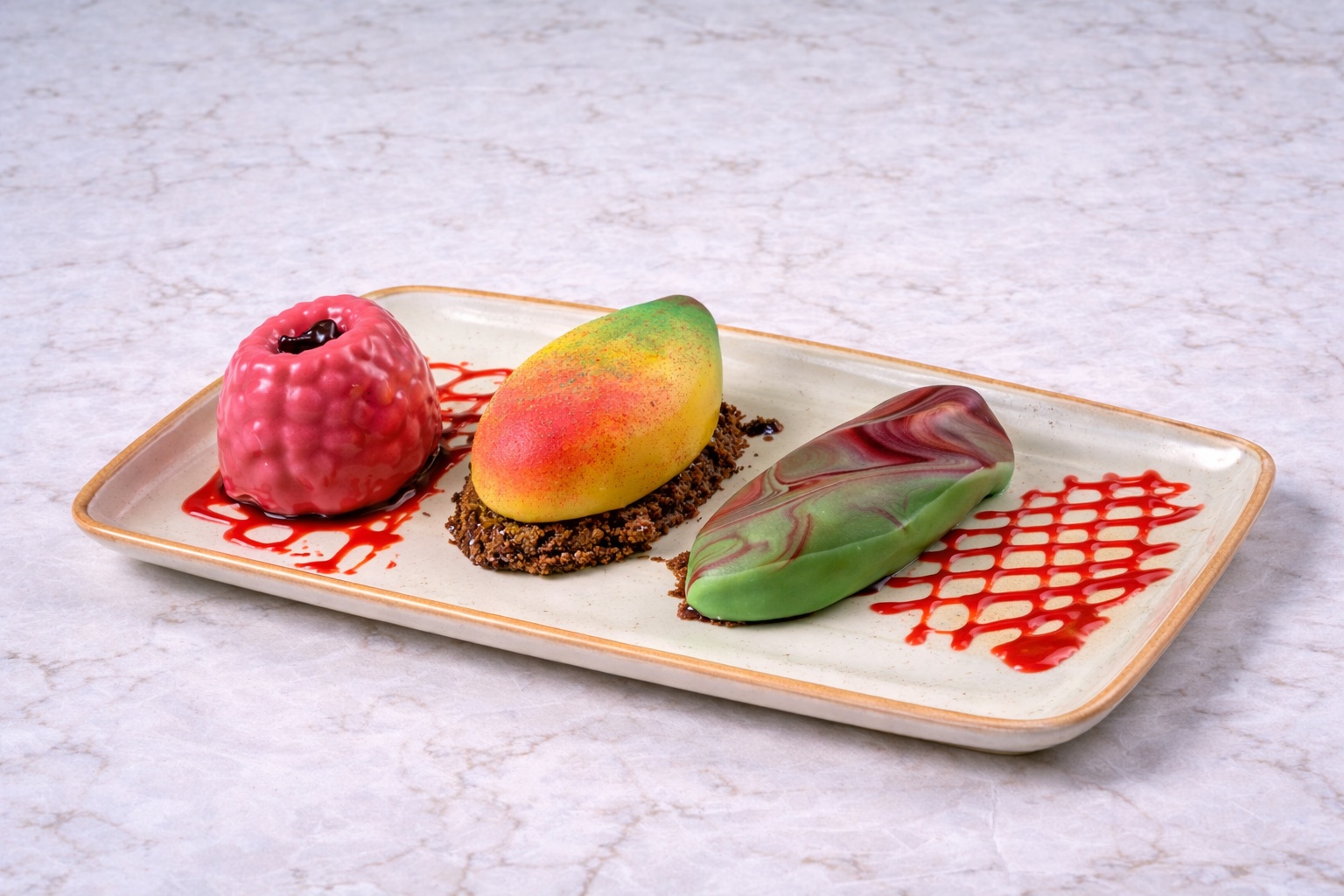 cedric cake – plate presentation example