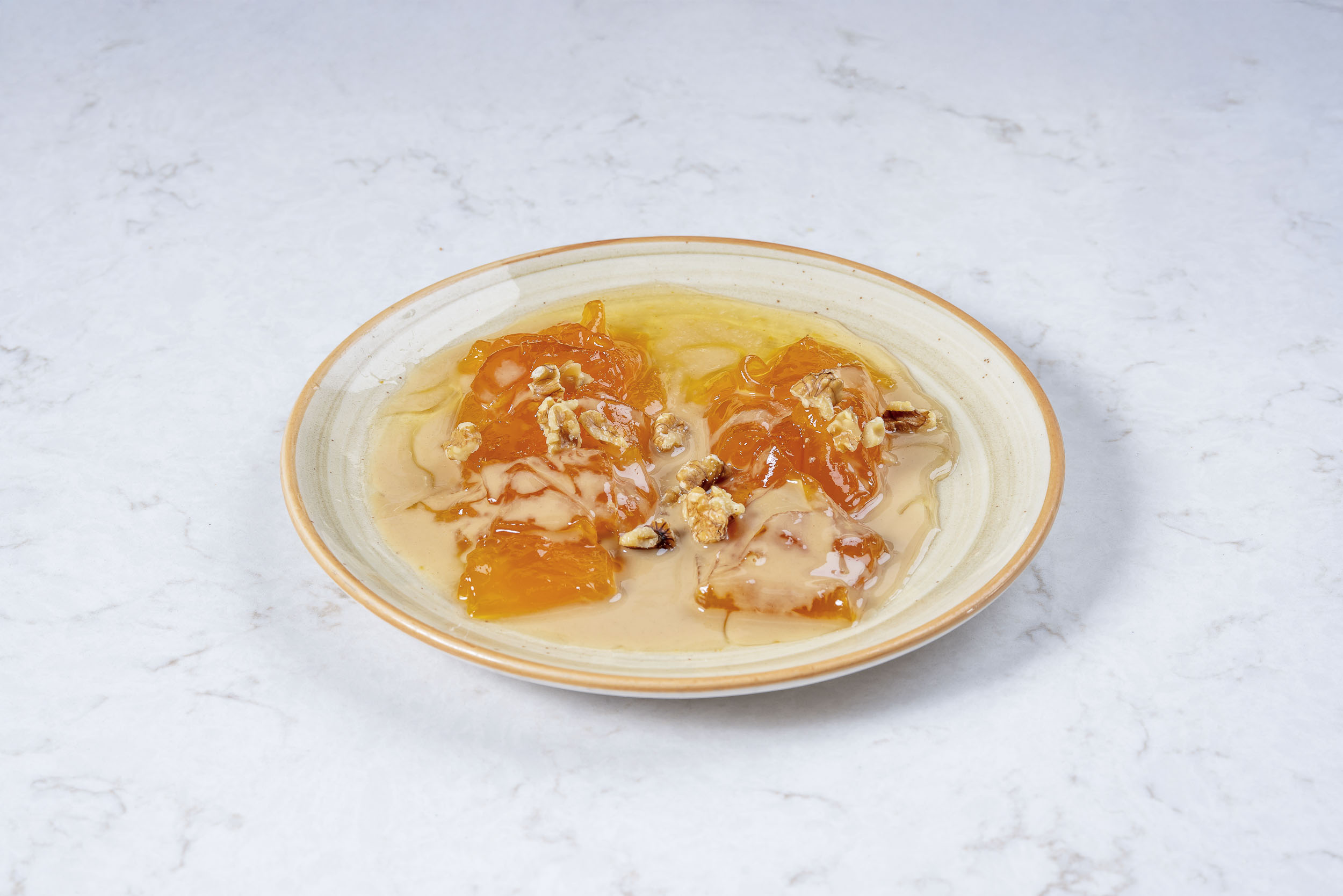pumpkin dessert with tahini & walnut