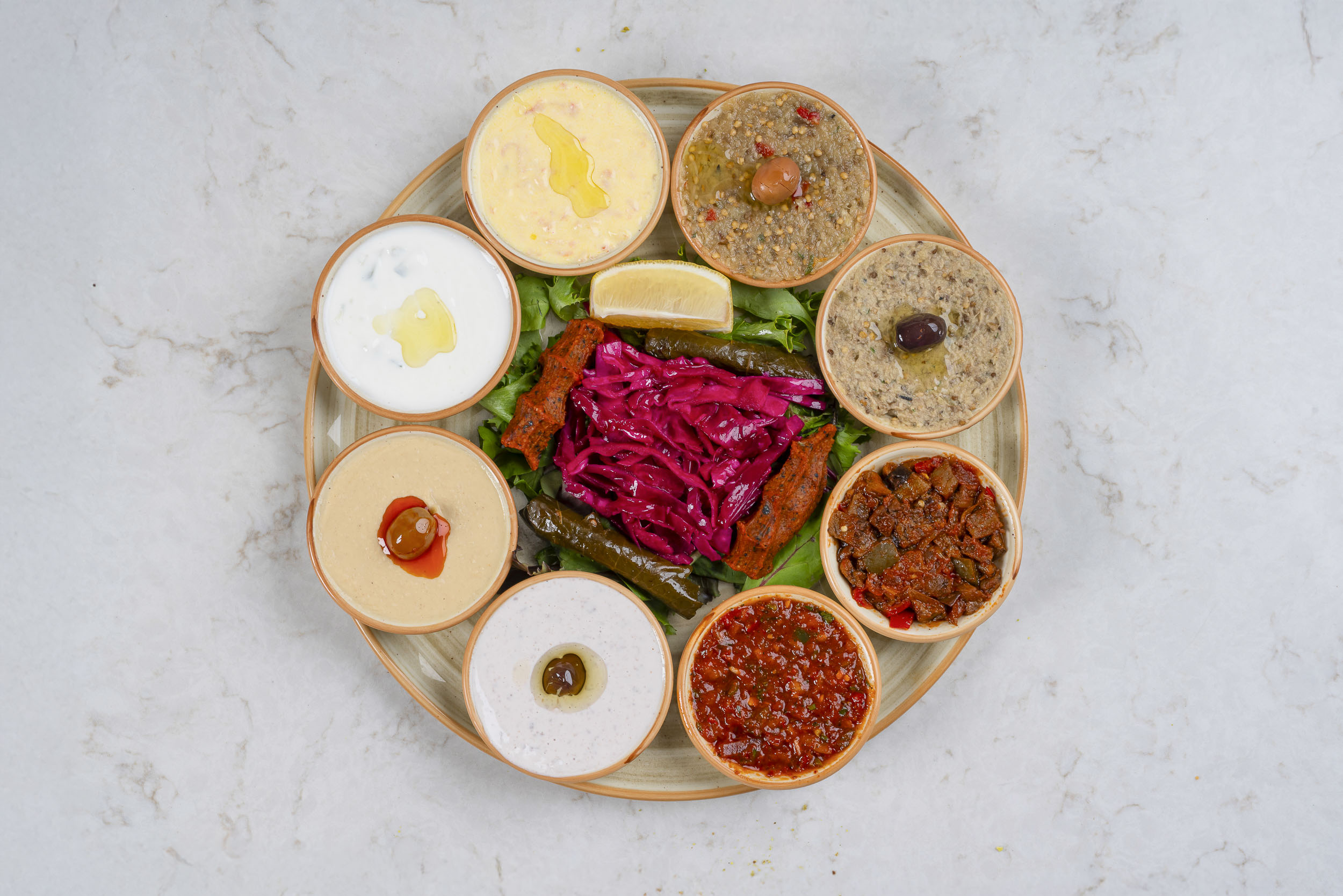 cold mezze sampler