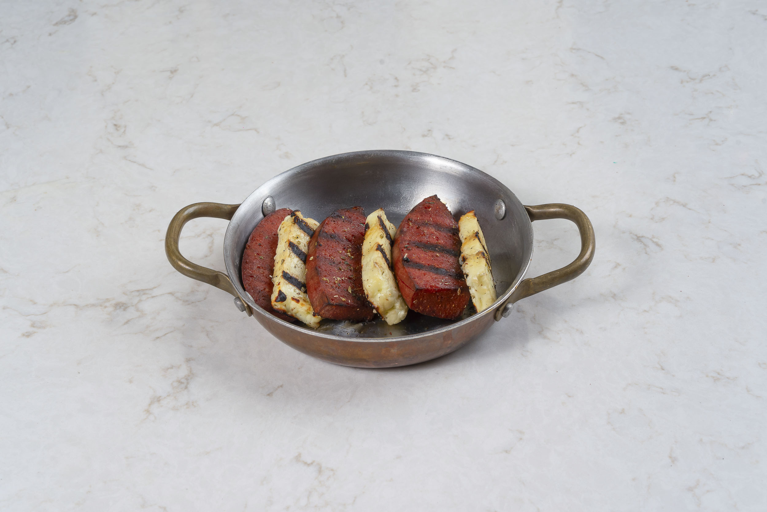 grilled halloumi and sujuk
