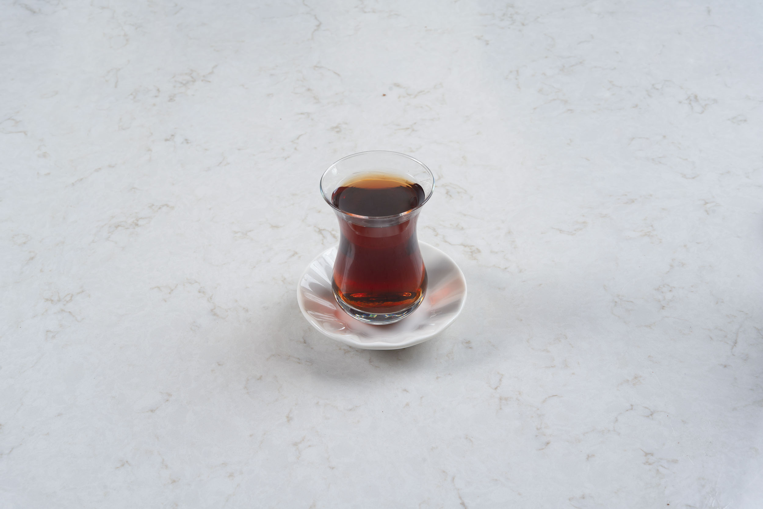 black turkish tea - tea glass