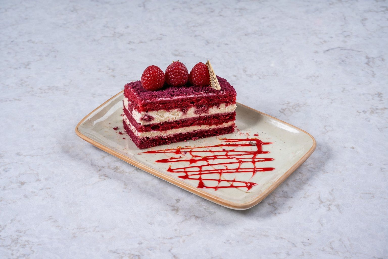 pera raspberry cake