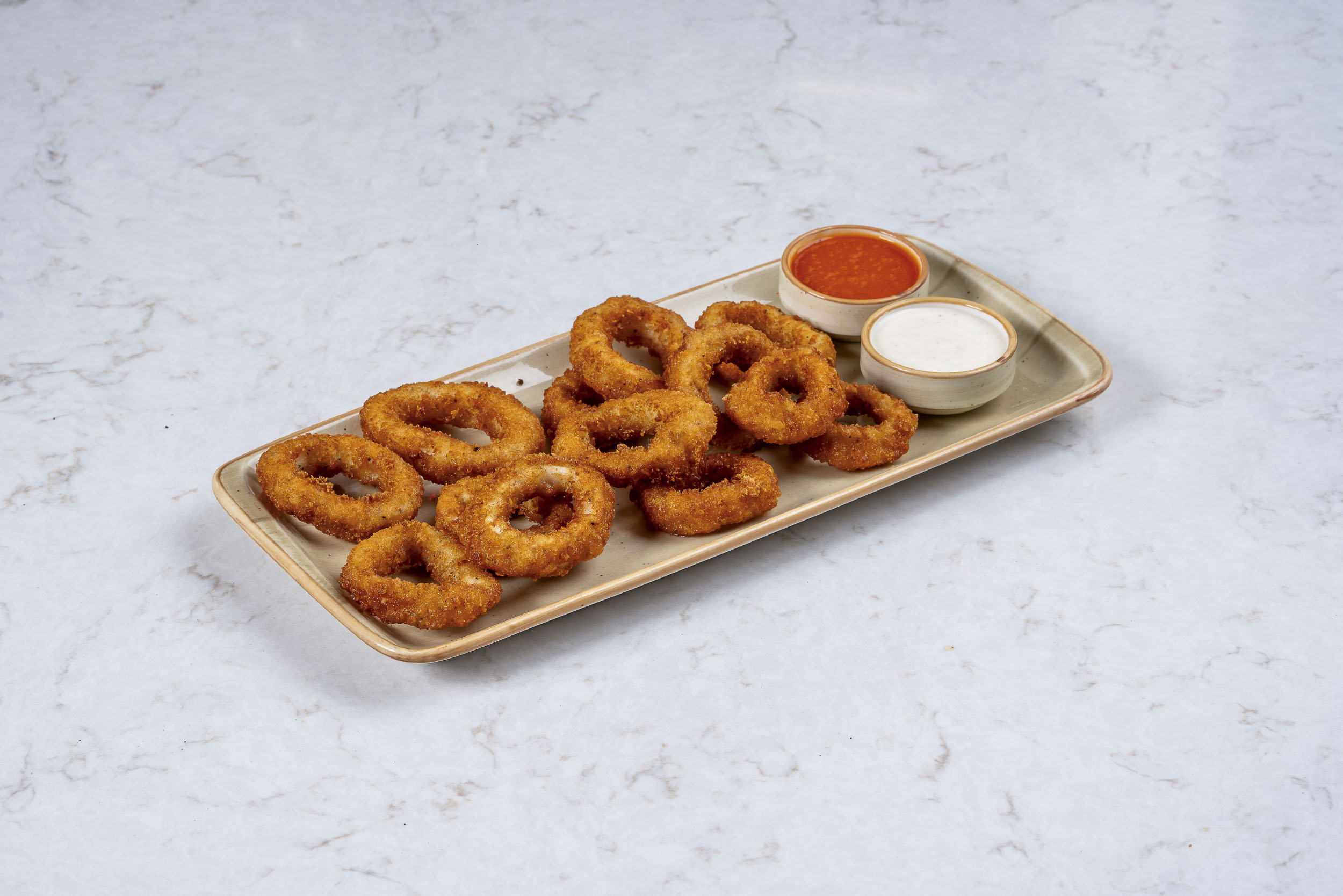 fried calameri rings